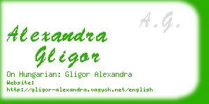 alexandra gligor business card